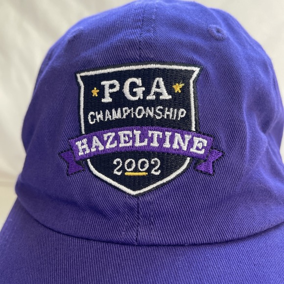 Nice Mens Ahead  2002 PGA Championship Hazeltine Baseball Hat OSFA Purple - Picture 6 of 8